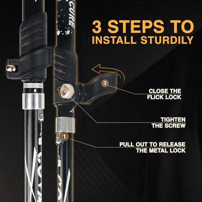 Covacure hiking poles collapsible trekking poles aluminum alloy 7075 walking sticks for hiking with telescopic foldable 1