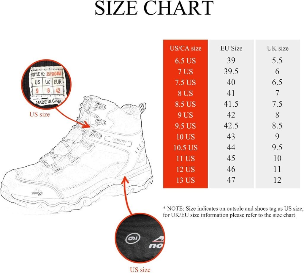 NORTIV 8 Mens Waterproof Hiking Boots Outdoor Mid Trekking Lightweight Mountaineering Shoes Paladin NORTIV 8 Mens Waterproof Hiking Boots Outdoor Mid Trekking Lightweight Mountaineering Shoes Paladin