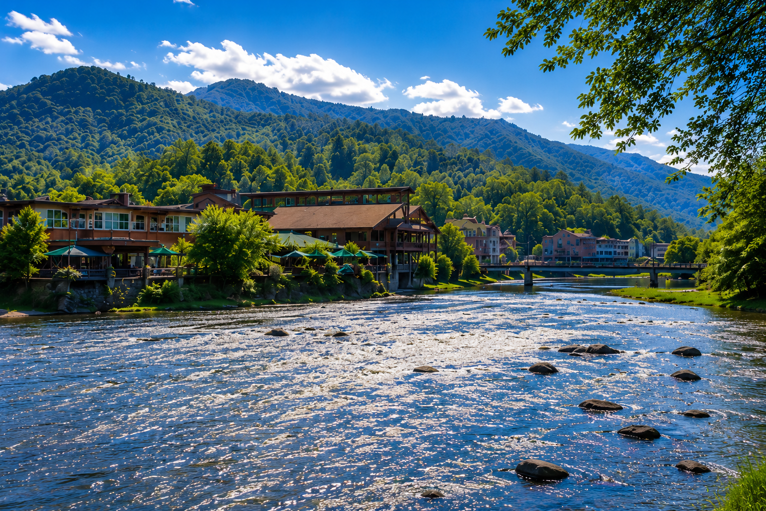 Mountain stream featured in the TravelEastTN Gatlinburg fishing guide