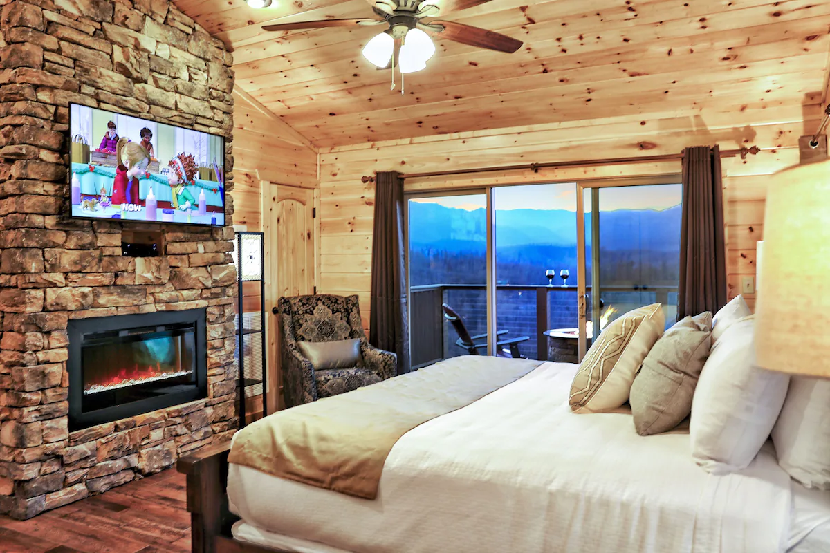 Game room at Heaven's Hangout Gatlinburg cabin